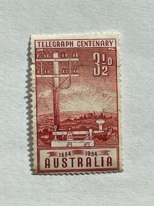 Australia - 1954 -Single “Telegraph Centenary” Stamp - SC# 270 – Used