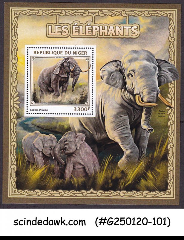 NIGER - 2016 ELEPHANTS / WILD ANIMALS - MIN. SHEET MNH