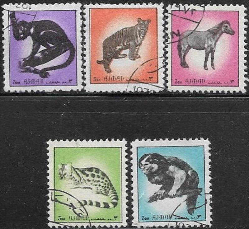 Ajman 1972 Animals MI# 2513-2517 /CTO