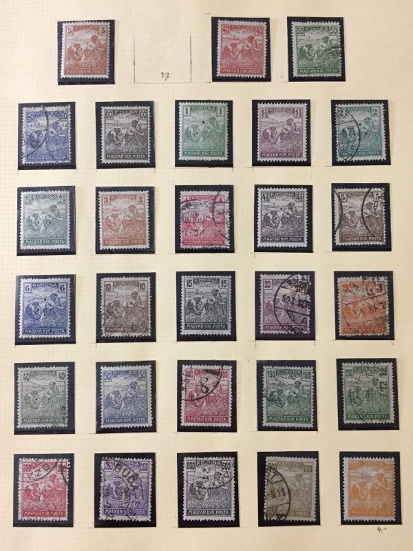 HUNGARY Early M&U on Pages(Apx 70 Items) HP813