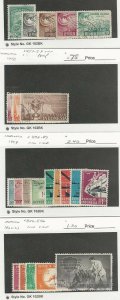 Indonesia, Postage Stamp, #401-5, 457-9, 479-87, 502-6 Used, 1953-61