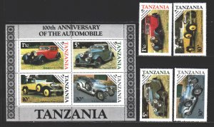 Tanzania. 1986. 309-12, bl53. cars. MNH.