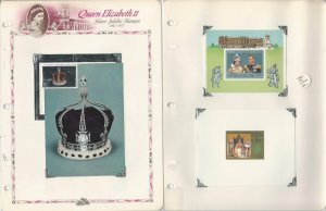 Burkina Faso & Chad Stamp Collection on 9 Pages, Mint Queen Elizabeth