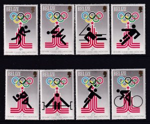 Belize 451-458 Summer Olympics MNH VF