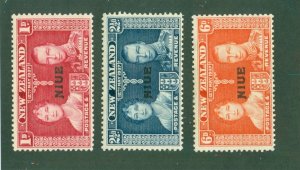NIUE 70-72 MH BIN $0.80