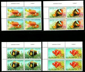 ES-957 PAPUA NEW GUINEA 1987 FISH SC 659-62  SG 540-3 MNH $28.00