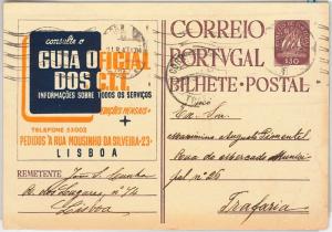PORTUGAL  - Postal History   POSTAL STATIONERY CARD: ADVERTISING 1947