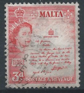 Malta 1956 - 3d - SG272 used