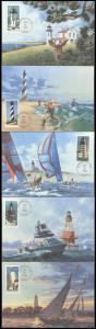 #2470-74 Lighthouses Maxi FDC Set