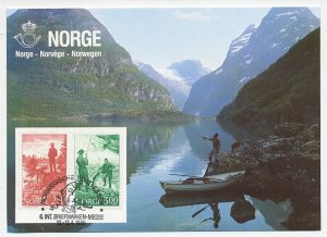 Maximum card Norway 1986 Fishing