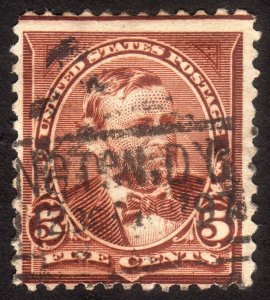 1895, US 5c, Grant, Used, Sc 270