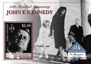 Micronesia 2013 - Jackie John F. Kennedy - Souvenir Stamp Sheet Scott 1013 - MNH