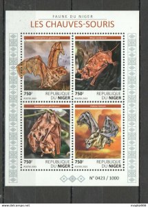 Oz0285 2015 Niger Fauna Wild Animals Bats Chauves Souris 1Kb Mnh