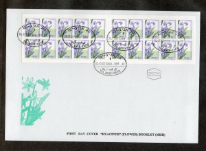 Israel Booklet #B38 Hyacinth Flower on FDC!!