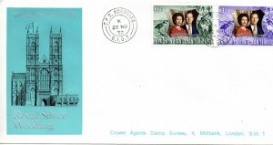 1972 British Indian Ocean Territory Royal Silver Wedding First Day Cover