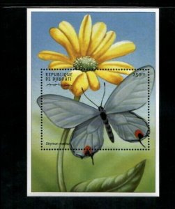 Djibouti 2000 - Butterflies - Souvenir Stamp Sheet - Scott #799 - MNH