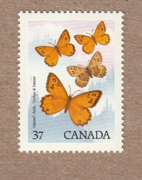 BUTTERFLY = MACOUN'S ARCTIC INSECT = Canada 1988 # 1212 MNH 