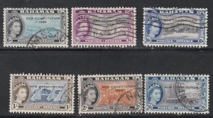 Bahamas # 192-197, New Constitution Overprints, Used, 1/3 Cat.