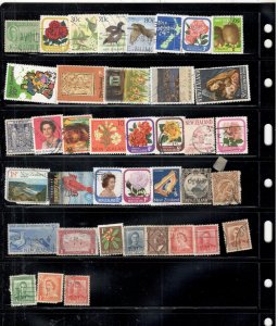 NW ZEALAND COLLECTION ON STOCK SHEET MINT/USED