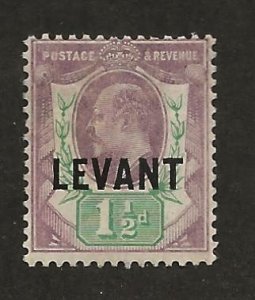 GREAT BRITAIN OFFICES - TURKISH EMPIRE SC# 17  AVF/MOG 1905