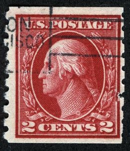 US Sc 413 Carmine 2¢ Type I p.8 1/2 Slogan Machine Cancel