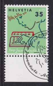 Switzerland  #B546  cancelled 1988  Pro Juventute  child development 35c