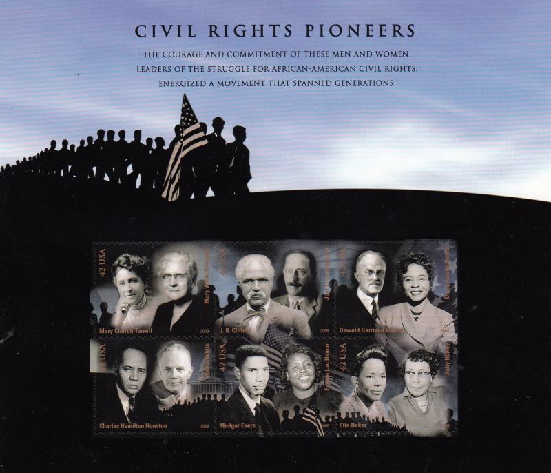 USA - 2009 Civil Rights Pioneers Sc# 4384 - MNH (1389)