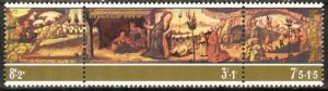 Malta 1975 Christmas strip of 3 MNH