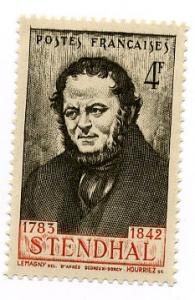 France - Scott's # 453 1942 4f  Stamp - Stendhal