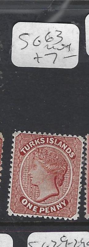 TURKS  ISLANDS (P3009B)  QV  1 D  SG     63     MOG