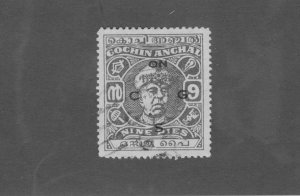 INDIA COCHIN ANGHAL 078 USED BIN $0.50