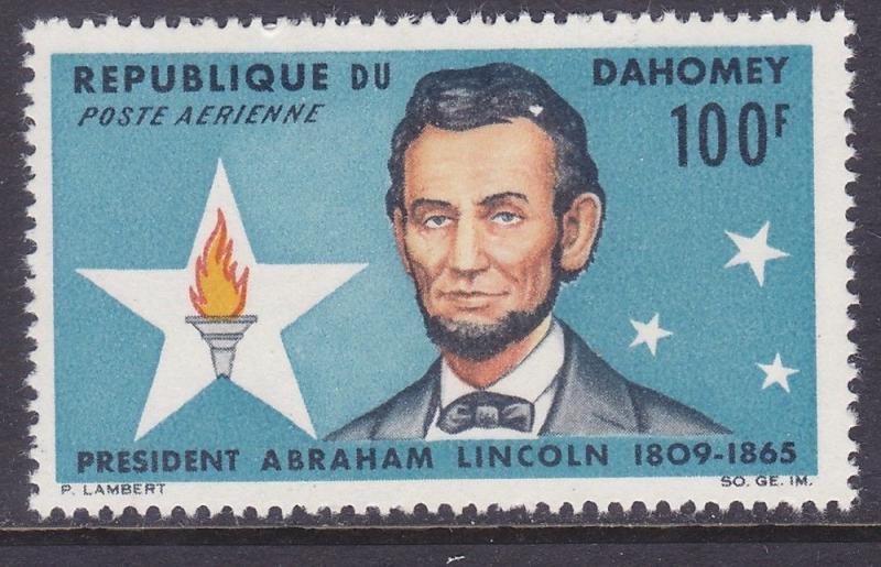 Dahomey C29 MNH 1965 Abraham Lincoln Centenary of Death Issue