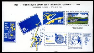 1968 Wilkinsburg Stamp Club Souvenir Sheet