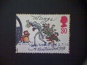 Great Britain, Scott #1530, used(o),1993, Christmas Carol: Scrooge, 30p