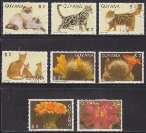 Guyana 1866a-h  Flora and Fauna 1988