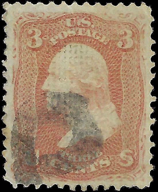 VEGAS - 1861-66 Sc# 94 - F Grill Fancy Cancel - Centering! - EO48