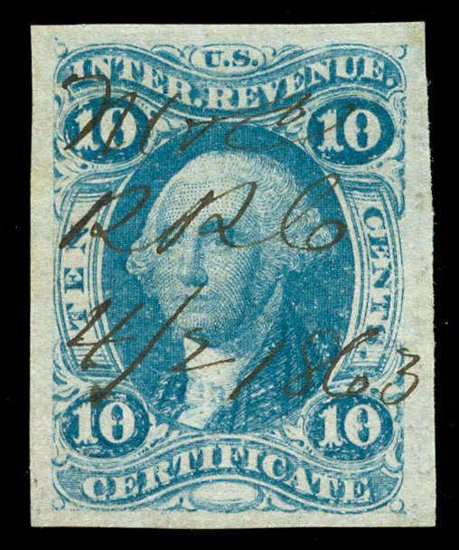 momen: US Stamps #R33a Revenue Used Manuscript