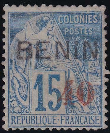 Benin 1892 SC 17 Mint Signed Roumet