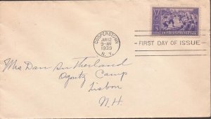 US Stamp - 1939 Baseball Centennial - First Day Cover - Scott #855