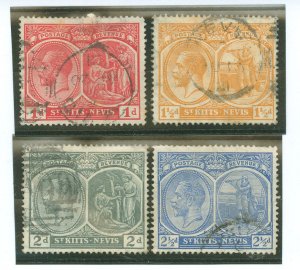 St. Kitts-Nevis #25-28 Used Single