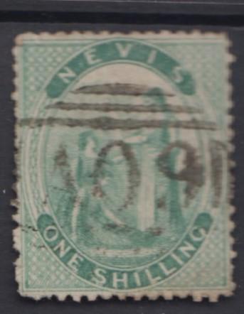 Nevis -Scott 12 - Medicinal Spring - FU - 1867 - Single 1/ - Stamp