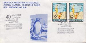 Argentina 1967 40th Anniversary of the Radio Station at Antarctic Base Penguins