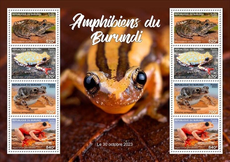 2023 11- BURUNDI - AMPHIBIANS & REPTILES I      8V  complet set    MNH ** T