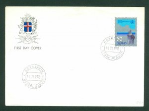 Iceland. FDC Cachet. 1973. Meteorological Association. Scott # 460