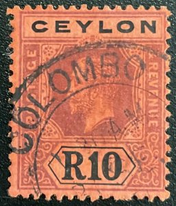 Ceylon #213 Used Single King Edward VII L23