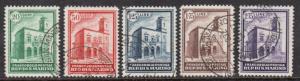 San Marino #134 - #138 VF Used Scarce Set