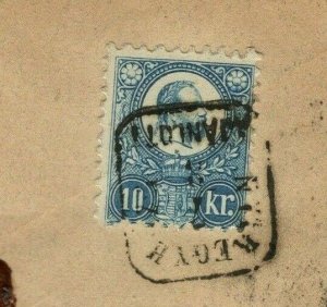 HUNGARY Classic Franz Josef Franking 1872 Cover *Nyíregyháza* Registered F203a