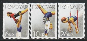 2009 Faroe Islands - Sc 514-6 - MNH VF - 3 single - Gymnastics
