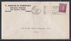 Canada - Mar 1951 Halifax, NS Local Advertising Cover