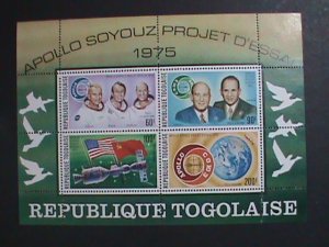 ​TOGO-1975-APOLLO-SOYOUZ -COOPORATION PROJET-MNH SHEET VF LIMITED EDITION-VF